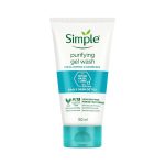 ژل شستشوی صورت پوست چرب سیمپل Simple مدل Purifying Gel Wash