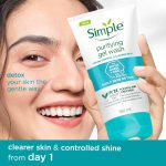 ژل شستشوی صورت پوست چرب سیمپل Simple مدل Purifying Gel Wash - Image 3