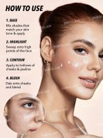 پالت کانتورینگ و هایلایتر و رژگونه شیگلم SHEGLAM مدل Vanilla Sculpt - Image 3
