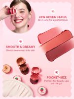 رژ لب و گونه سه طبقه شیگلم SHEGLAM رنگ Strawberry Whirl - Image 4