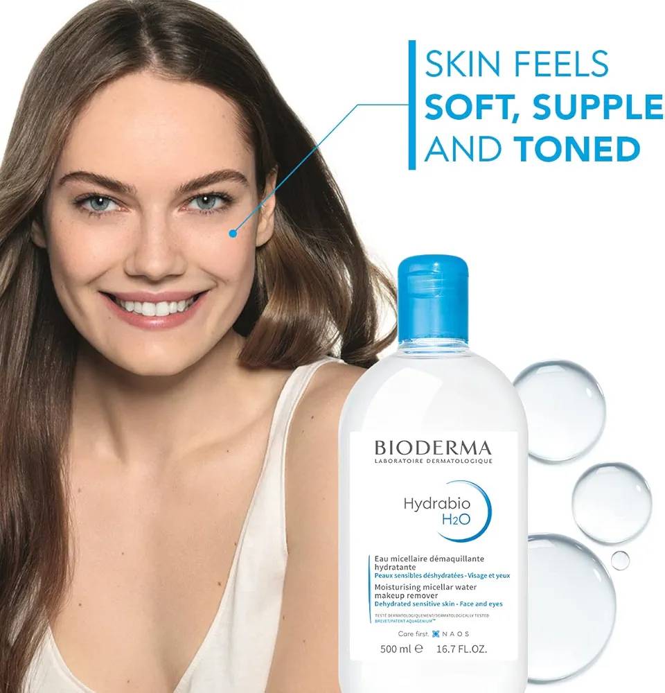 میسلار واتر آبرسان بایودرما BIODERMA مدل Hydrabio H2O - Image 3
