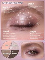 پالت سایه چشم 4 رنگ شیگلم SHEGLAM مدل Daydreamer Mini Palette - Image 5