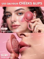 رژگونه و رژلب فضایی شیگلم SHEGLAM مدل Lunar Orbit Blush Ball - Image 4