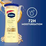لوسیون بدن حاوی عصاره جو دوسر وازلین Vaseline مناسب پوست خشک تا خیلی خشک - Image 6
